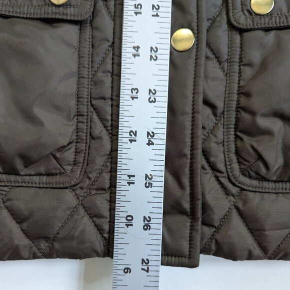 Banana Republic Factory Women's Quilted Jacket Size XS Brown With Belt - Picture 14 of 14